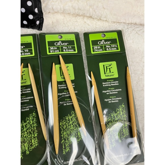 Clover Takumi Knitting Needles Crochet Hooks Roll Bag Set - Picture 2 of 11